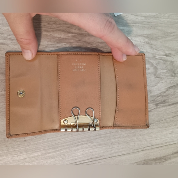 Celine Multicles Key Hooks Case Brown Small Vintage Retro Madcam Designer - Picture 6 of 8